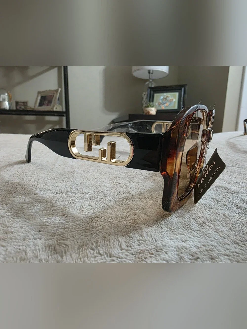 Fashion Women's Brown Tortoiseshell Square Sunglasses
